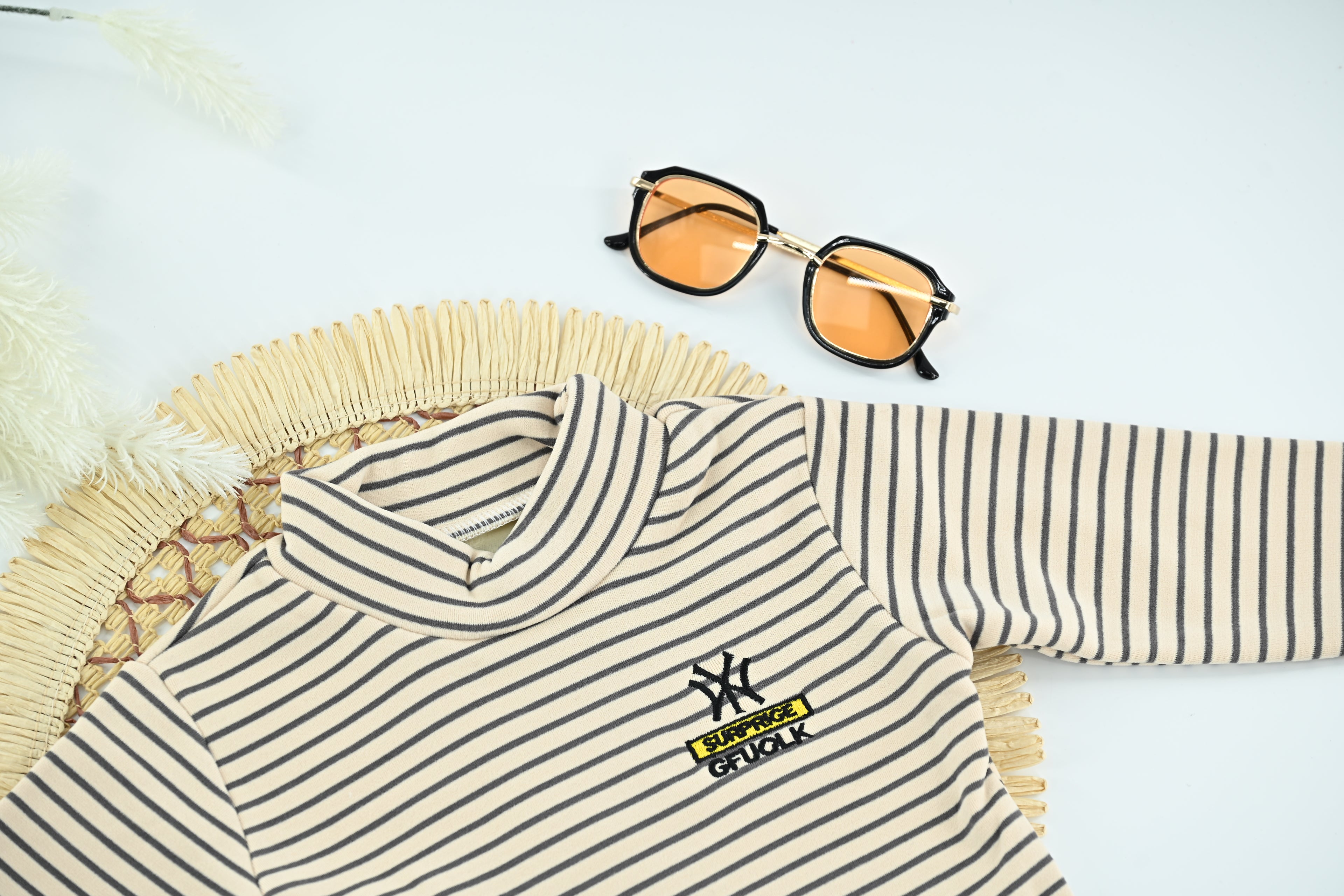 Classic Striped Kids Cotton Blend Top
