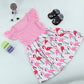 Cute Baby Girls Pink Flamingo Print Dress | Ruffle Sleeve Summer Dress