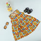 Cute Baby Girls Tiger Print Dress | Soft Rayon Sleeveless Summer Dress