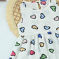 Cute Heart Print Girls Cotton Dress – Soft Summer Wear
