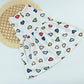 Cute Heart Print Girls Cotton Dress – Soft Summer Wear