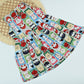 Girls Cartoon Print Cotton Dress – Cute Multicolor Casual Wear