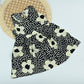 Girls Floral Print Cotton Dress – Classic Black & White Style