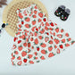 Strawberry Print Girls Cotton Dress – Summer Breeze Style