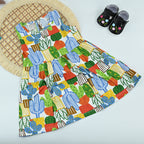 Baby Girl Cactus Print Cotton Summer Dress