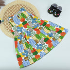 Baby Girl Cactus Print Cotton Summer Dress