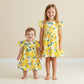 Sunny Bloom Yellow Floral Cotton Baby Dress