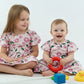 Blush Blossom Pink Floral Cotton Baby Dress
