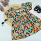 Forest Friends Cartoon Print Cotton Baby Dress