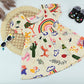 Baby Girl Rainbow & Garden Print Cotton Summer Dress