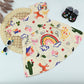 Baby Girl Rainbow & Garden Print Cotton Summer Dress