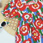 Baby Girl Red Floral Cotton Summer Dress