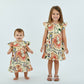 Sunset Sketch Abstract Print Cotton Baby Dress