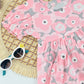 Blush Petal Pink Floral Cotton Baby Dress