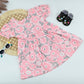 Blush Petal Pink Floral Cotton Baby Dress