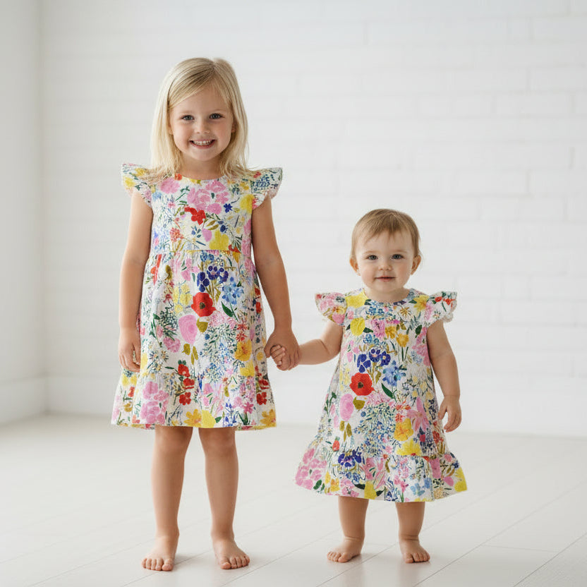 Blossom Garden Cotton Girls Dress