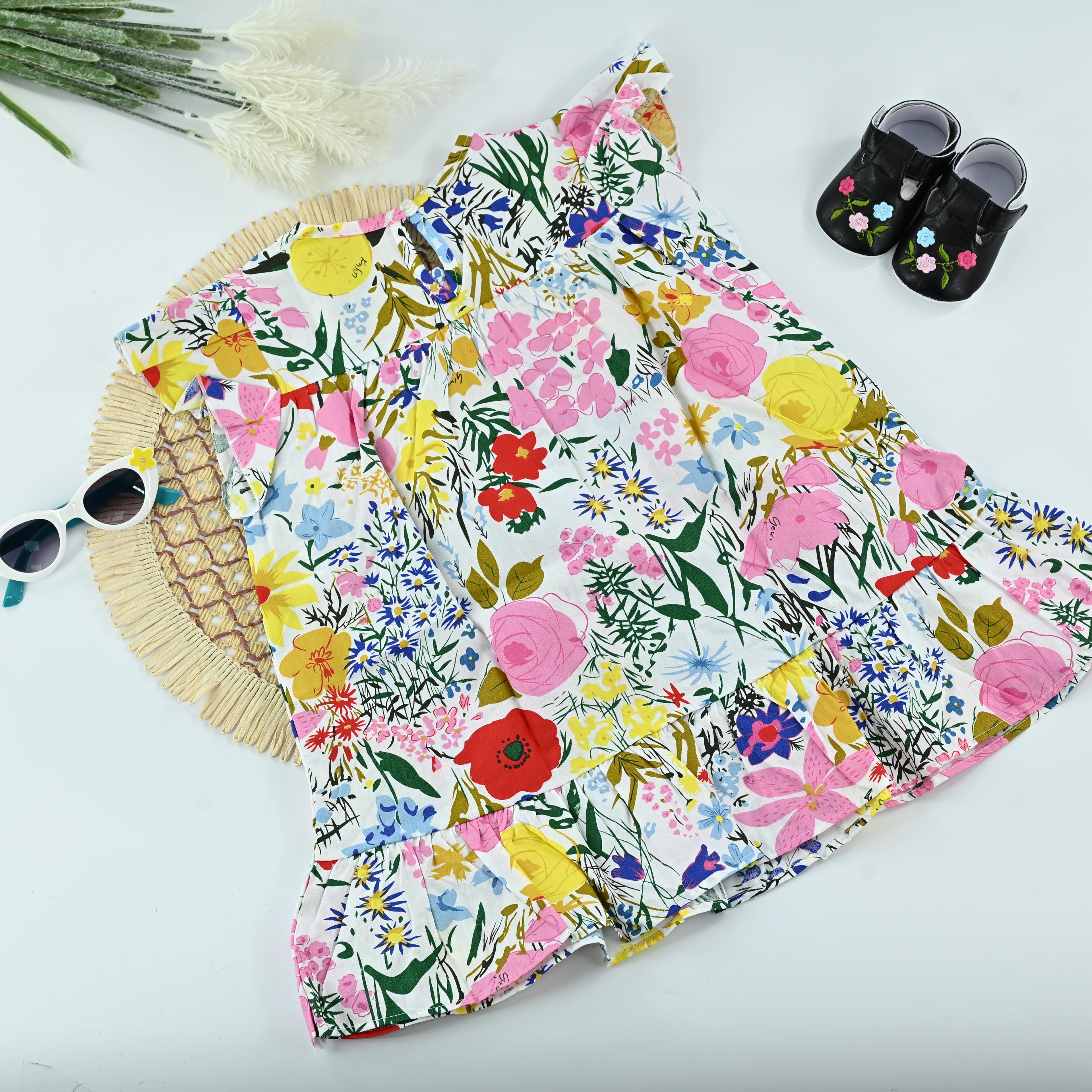 Blossom Garden Cotton Girls Dress