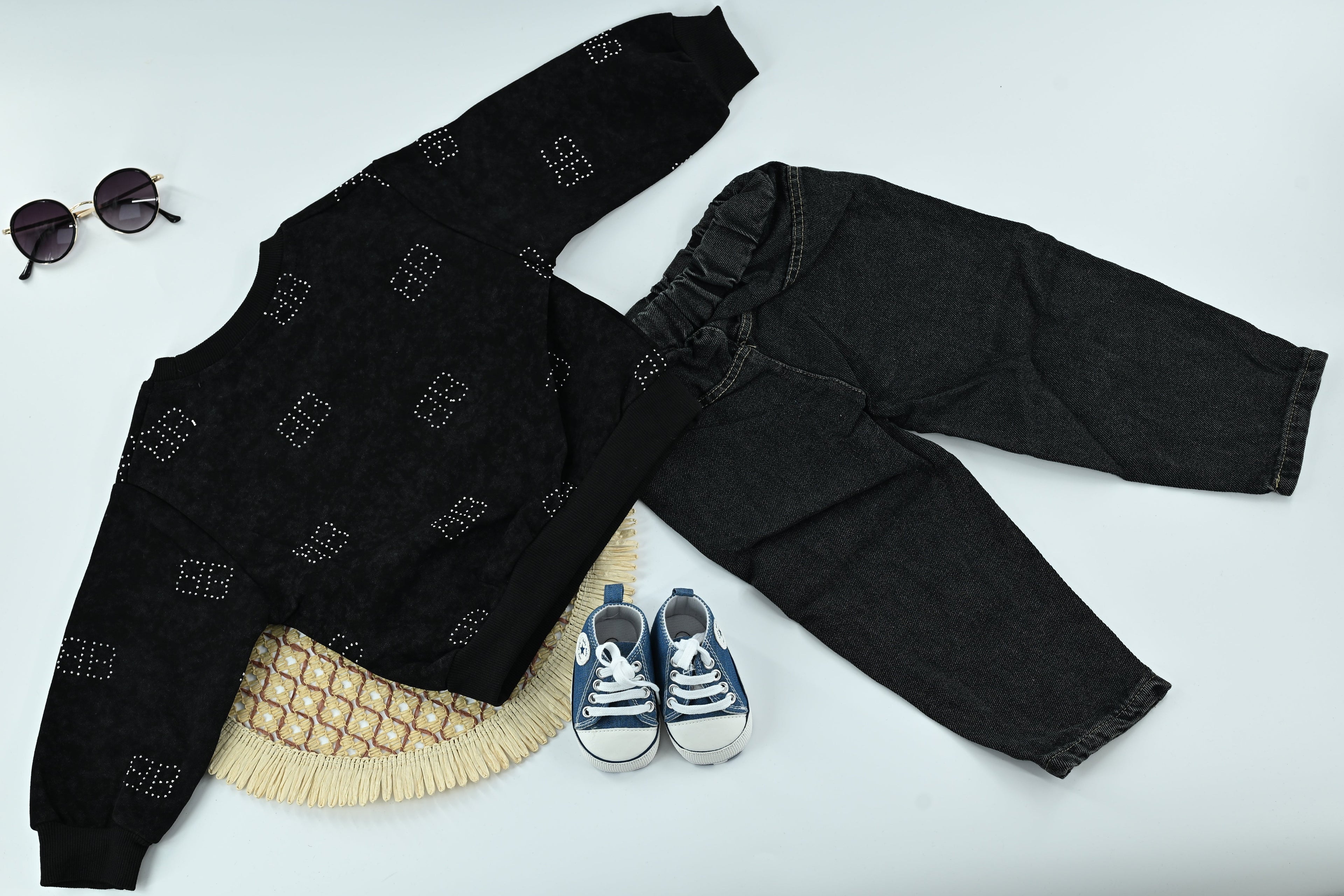 Boys Cotton T-Shirt & Denim Pants Set – Stylish Casual Outfit