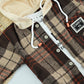 Stylish Boys Plaid Hooded Jacket with T-Shirt | 2 Piece Kids Outfit