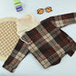 Stylish Boys Plaid Hooded Jacket with T-Shirt | 2 Piece Kids Outfit