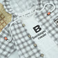 Trendy Boys White Plaid Hooded Jacket with Cotton T-Shirt | 2 Piece Outfit