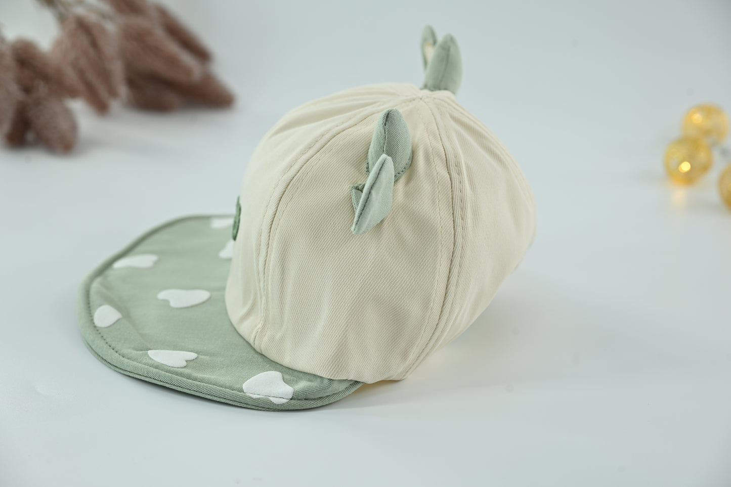 Forest Cloud Cotton Kids Cap – Sage Green