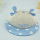 Sky Smile Cotton 3D Cap – Blue