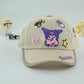 Kuromi Beige Mesh Kids Cap – Summer Edition