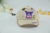 Kuromi Beige Mesh Kids Cap – Summer Edition