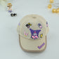 Kuromi Beige Mesh Kids Cap – Summer Edition