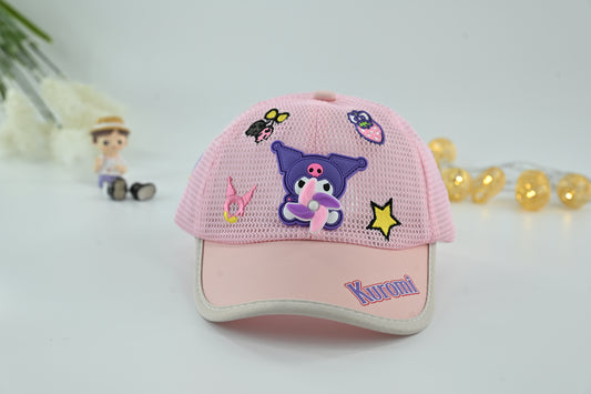 Girls Kuromi Cartoon Mesh Cap