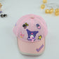 Girls Kuromi Cartoon Mesh Cap
