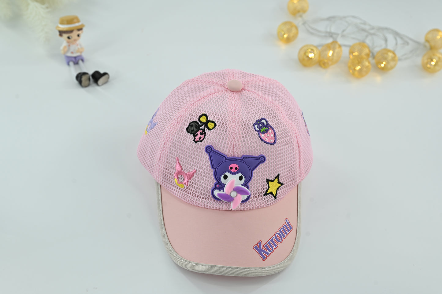 Girls Kuromi Cartoon Mesh Cap