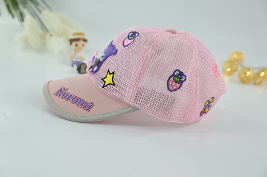 Girls Kuromi Cartoon Mesh Cap