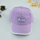Kids Purple Cartoon Bear Cap