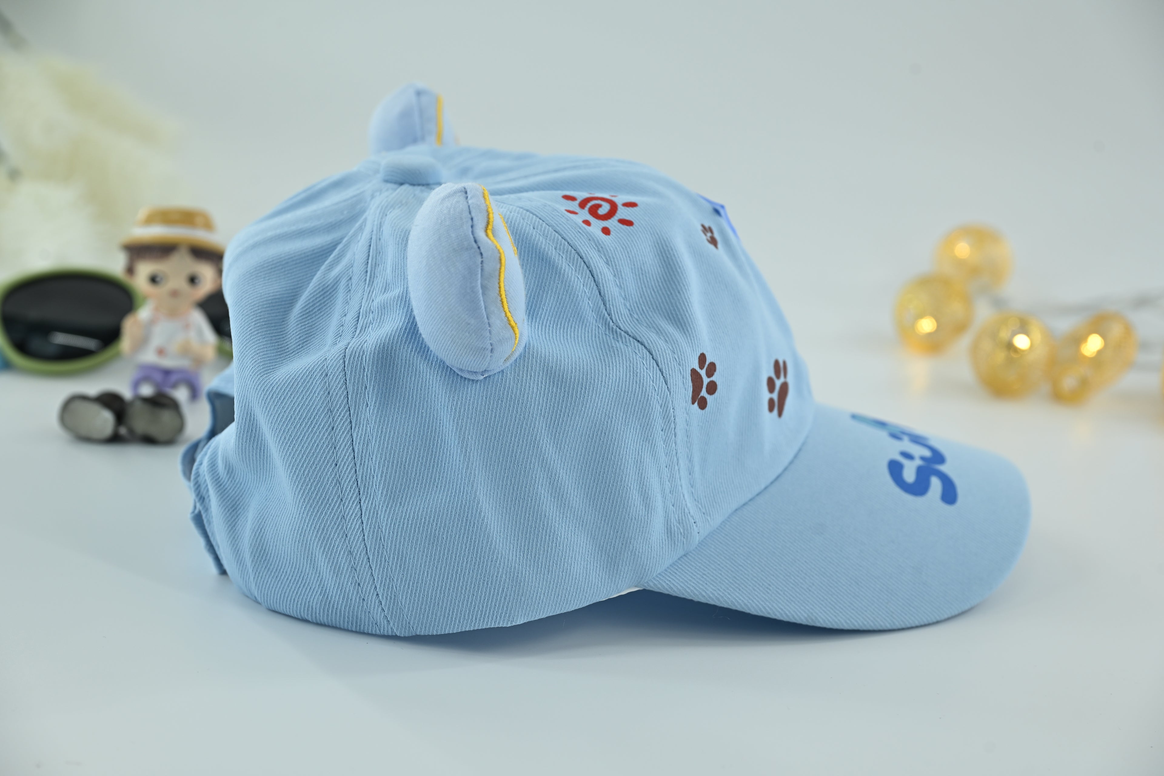 Blue Paw Cotton Kids Cap – Playful Edition