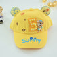 Sunny Bear Kids Yellow Cotton Cap – Playful Edition
