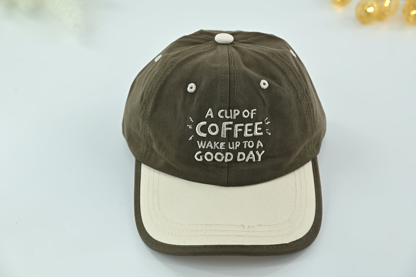 Kids Coffee Quote Cotton Baseball Cap