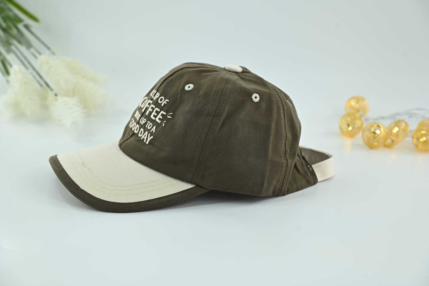 Kids Coffee Quote Cotton Baseball Cap