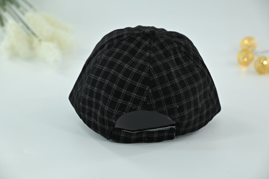 Classic Check Kids Cap with Round Sunglasses – 2 Piece Set