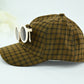Classic Green  Check Kids Cap with Round Sunglasses – 2 Piece Set