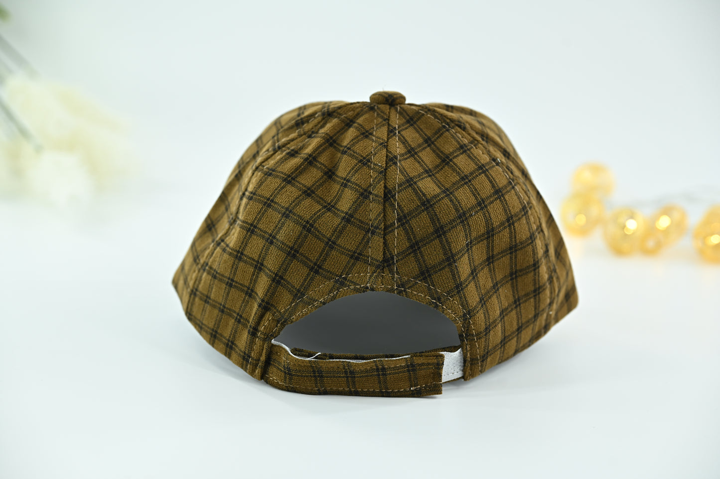 Classic Green  Check Kids Cap with Round Sunglasses – 2 Piece Set
