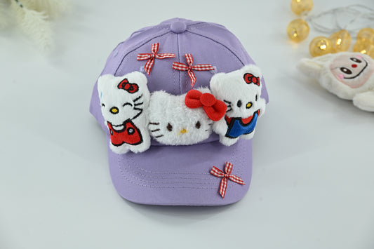 Kids Hello Kitty Plush Bow Cap