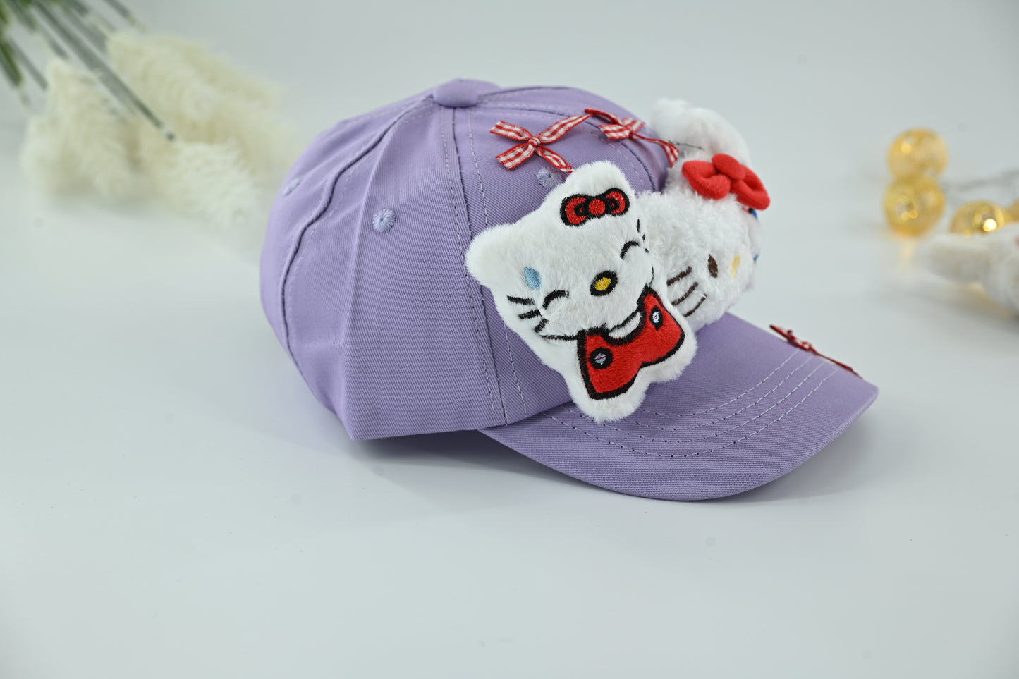 Kids Hello Kitty Plush Bow Cap