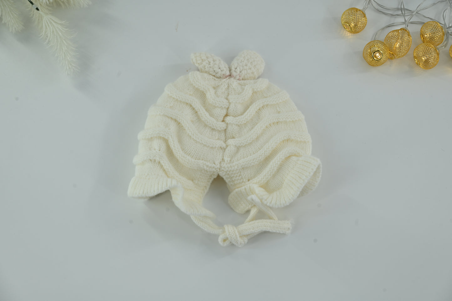 Baby Bunny Ear Knitted Bonnet Hat