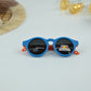 Kids Orange Polarized Round Sunglasses
