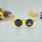 Kids Orange Polarized Round Sunglasses
