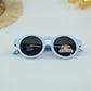 Kids Orange Polarized Round Sunglasses