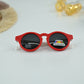 Kids Orange Polarized Round Sunglasses