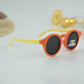 Kids Orange Polarized Round Sunglasses